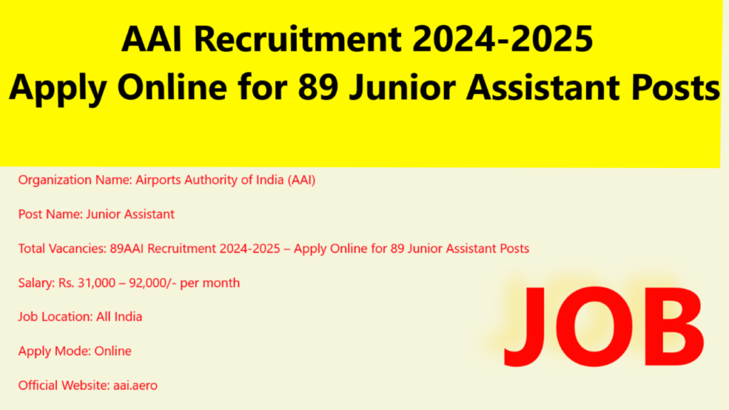 myThumbnail_19-12-2024_183650-1024x576 AAI Recruitment 2024-2025 – Apply Online for 89 Junior Assistant Posts @ aai.aero
