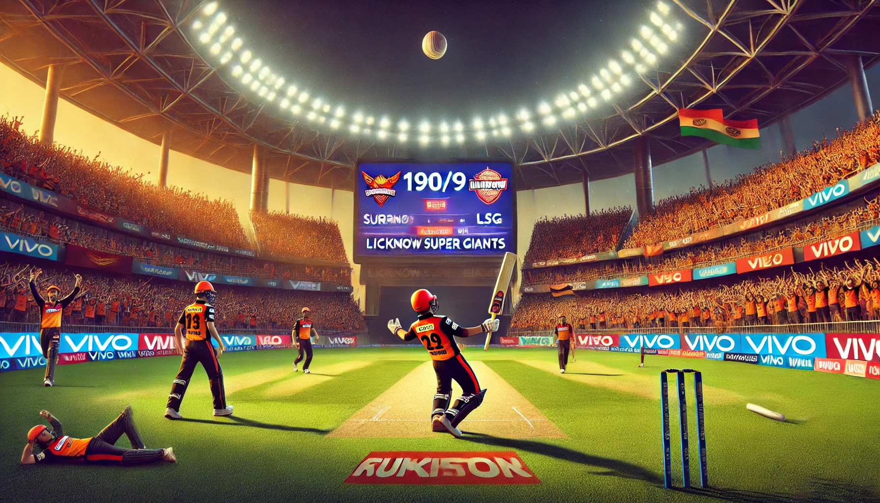 write a blog sunrisers hyderabad vs lucknow super giants match scorecard