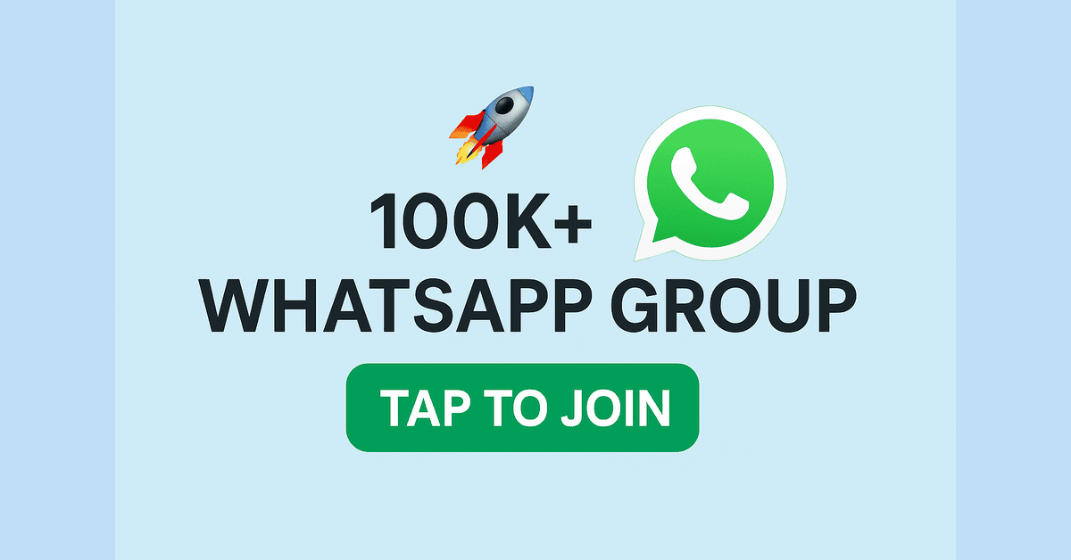 100K+ WhatsApp Group – Tap to Join!”
