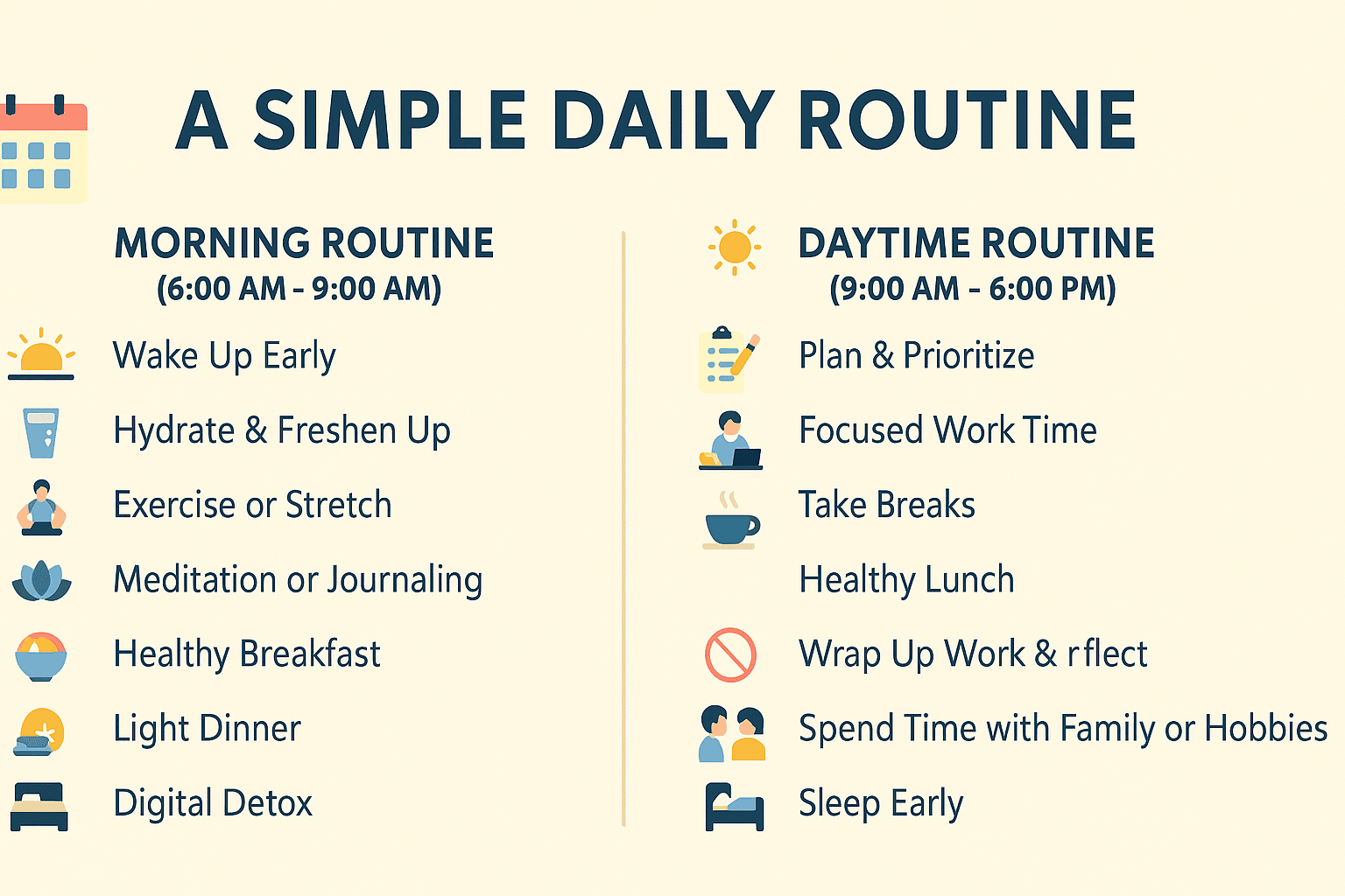 A Simple Daily Routine to Boost Productivity and Happiness